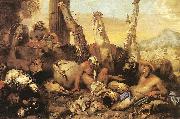 CASTIGLIONE, Giovanni Benedetto The Fable of Diogenes oil painting artist